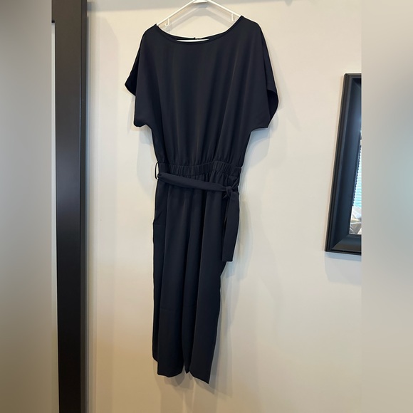 CHARTOU womens Romper Palazzo Pants Jumpsuit (Large,Navy) - Picture 4 of 4